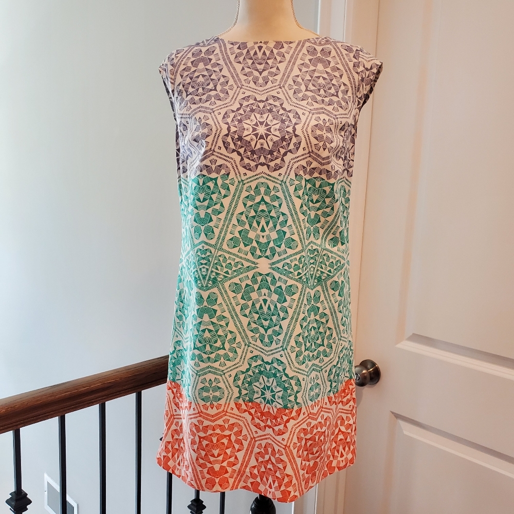 NEW Shift  Block Pattern Dress - Picture 3 of 7